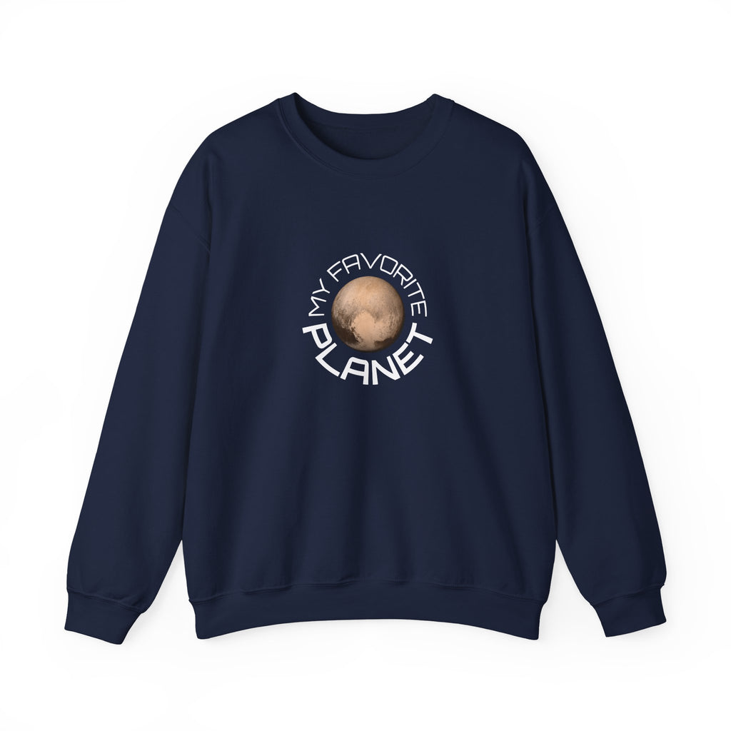 Planet Graphic Sweatshirt — "My Favorite Planet" Retro Space Crewneck