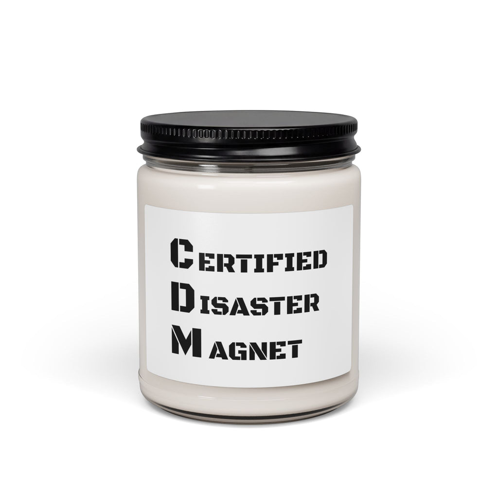 Certified Disaster Magnet Scented Soy Candle — 9oz Humorous Gift