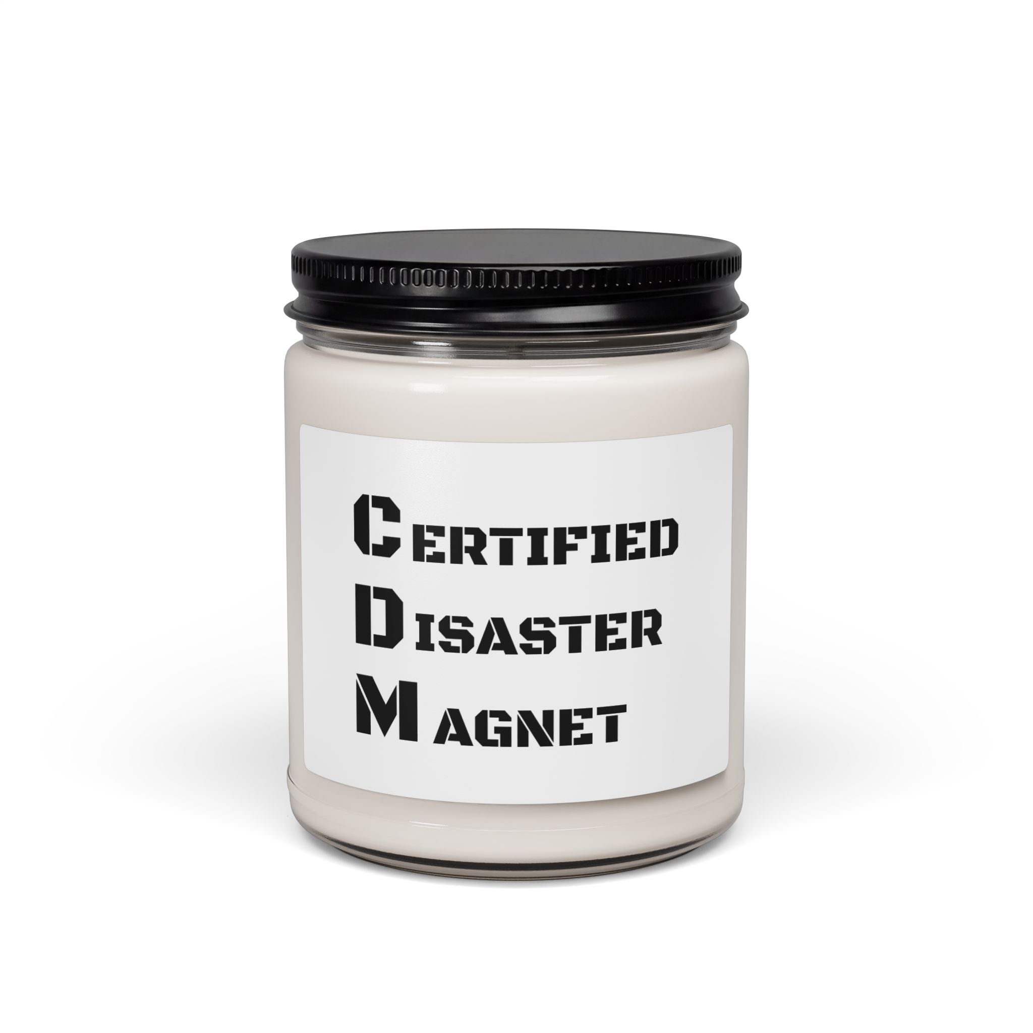 Certified Disaster Magnet Scented Soy Candle — 9oz Humorous Gift