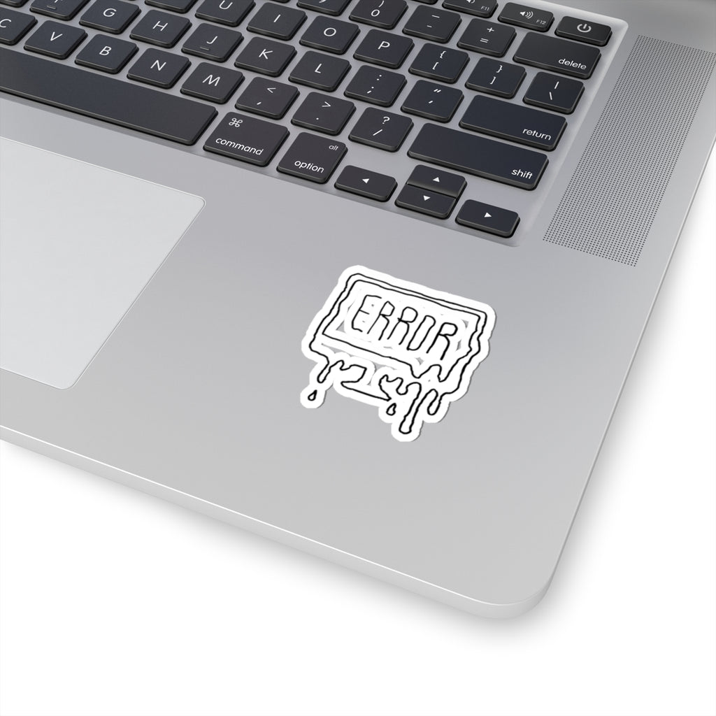 Error Drip Sticker — Melting Computer Aesthetic Laptop Decal