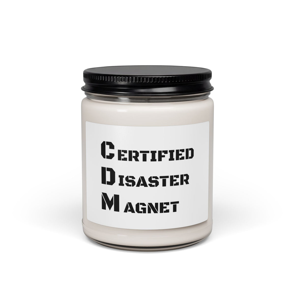 Certified Disaster Magnet Scented Soy Candle — 9oz Humorous Gift