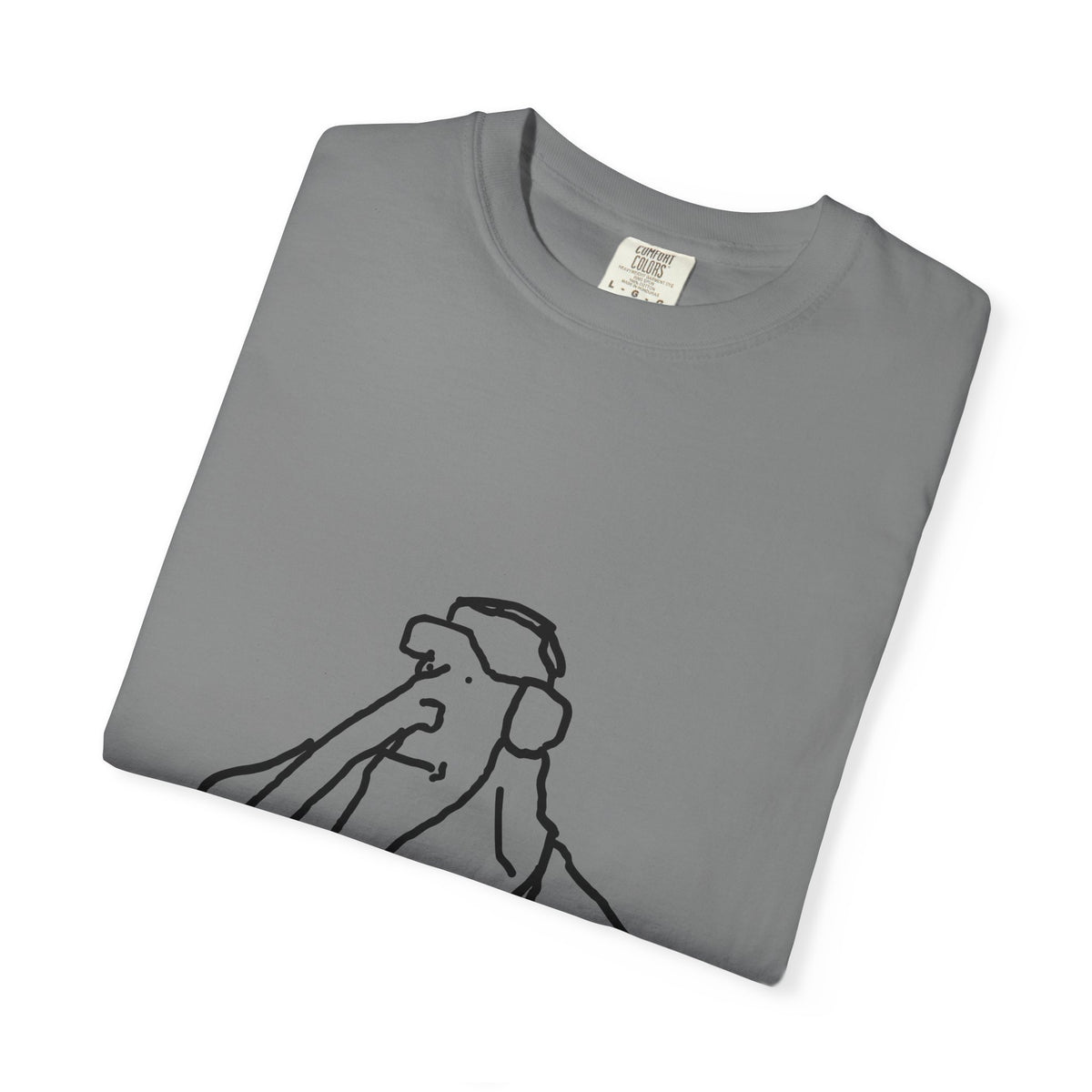 Elephant Line Art T-Shirt — Minimalist Elephant Sketch Tee