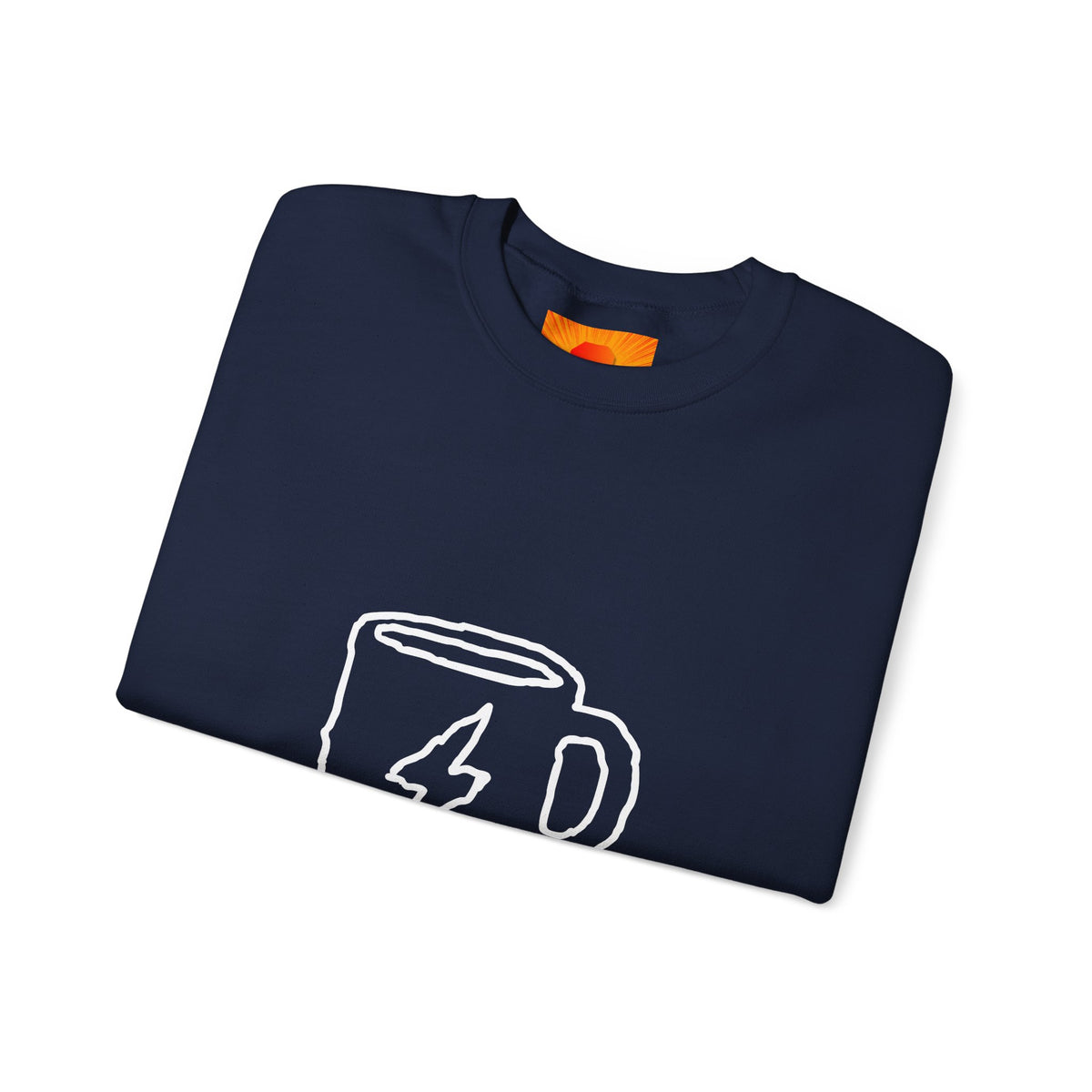 Coffee Bolt Crewneck Sweatshirt — Minimalist Lightning Mug Graphic