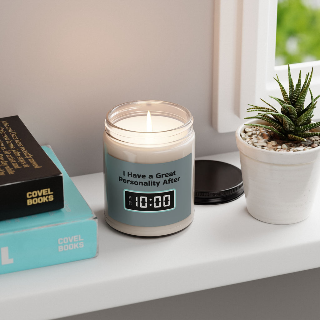 Morning Alarm Digital Clock Scented Soy Candle — 9oz Wake-Up Gift Candle