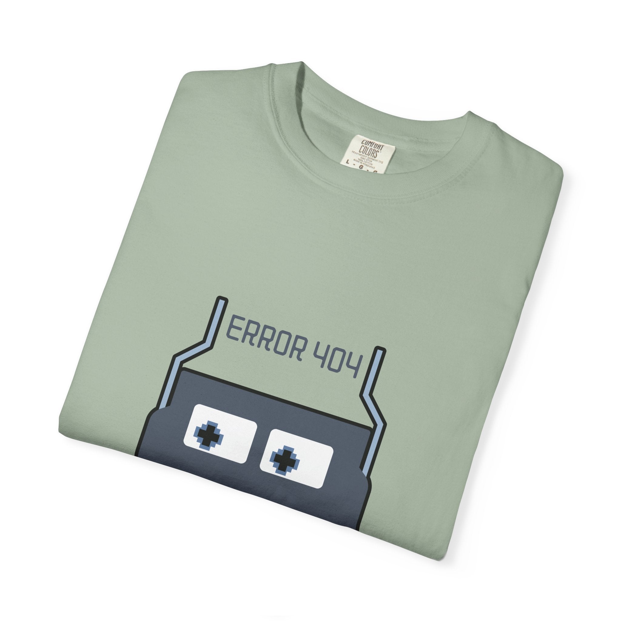 Error 404 Robot T-Shirt — Retro Tech Graphic Tee