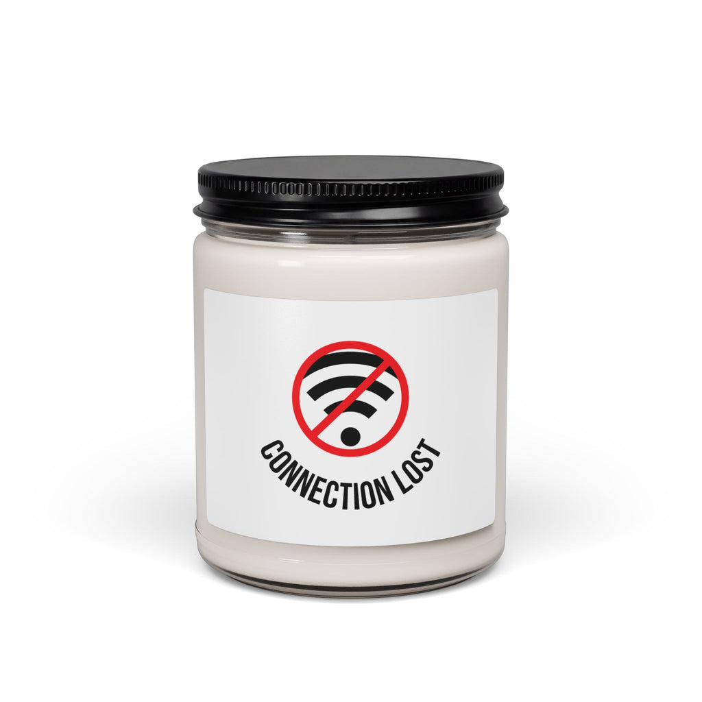 9oz Soy Candle — “Connection Lost” Wi‑Fi Off Relaxation Scented Candle