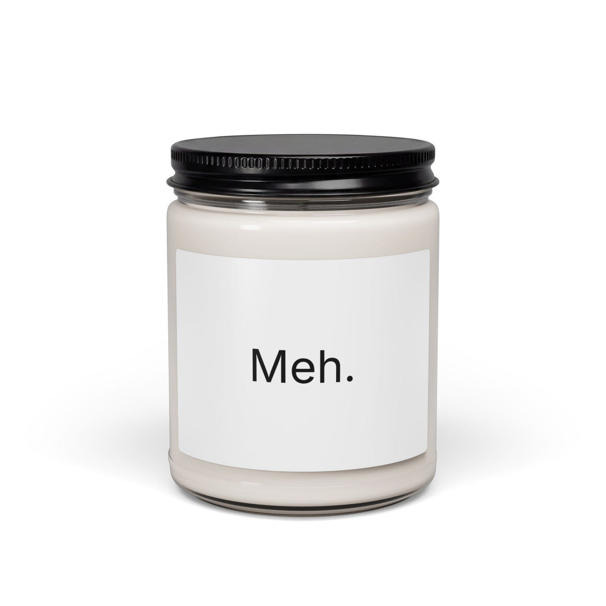 Meh. Scented Soy Candle — 9oz Minimalist Funny Gift