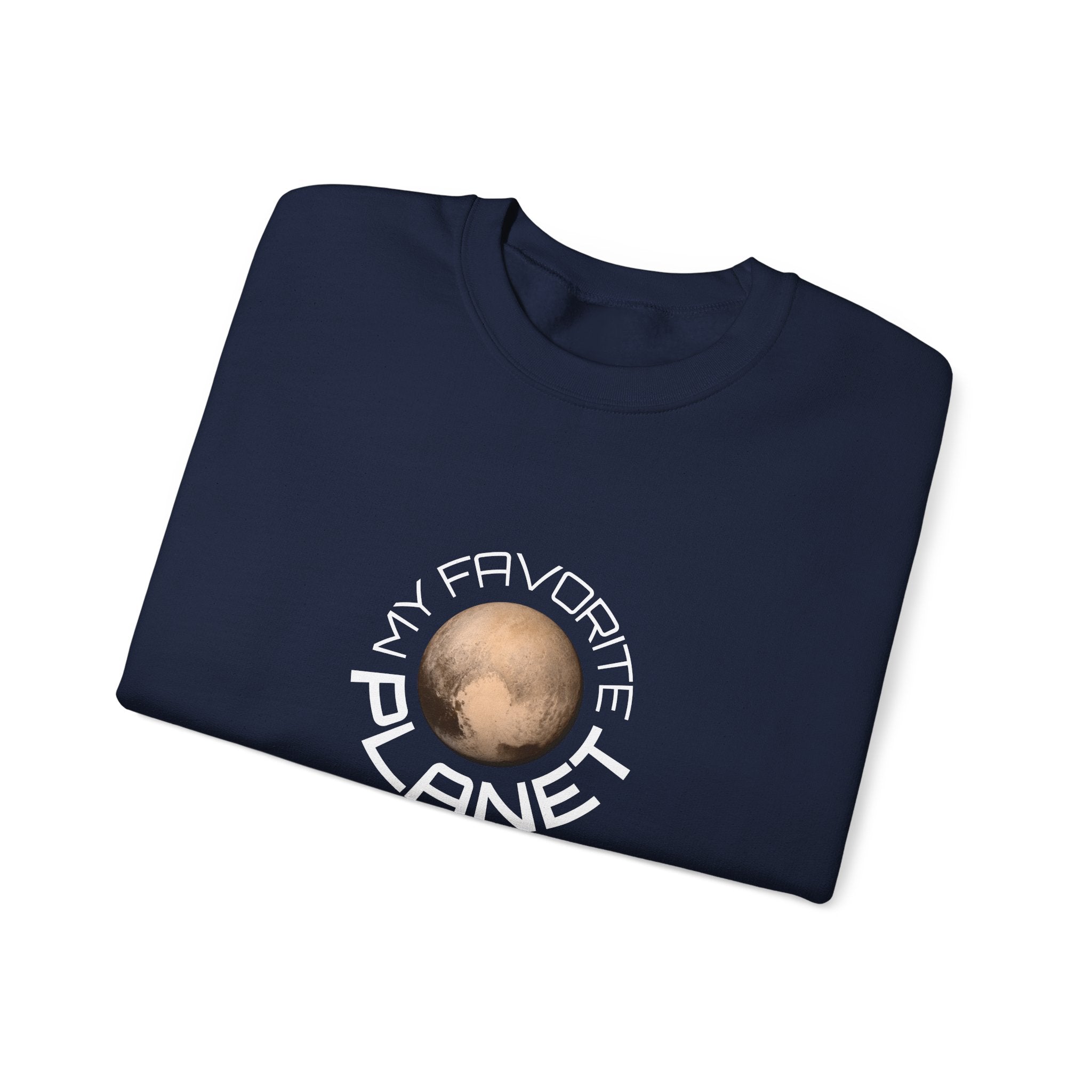 Planet Graphic Sweatshirt — "My Favorite Planet" Retro Space Crewneck