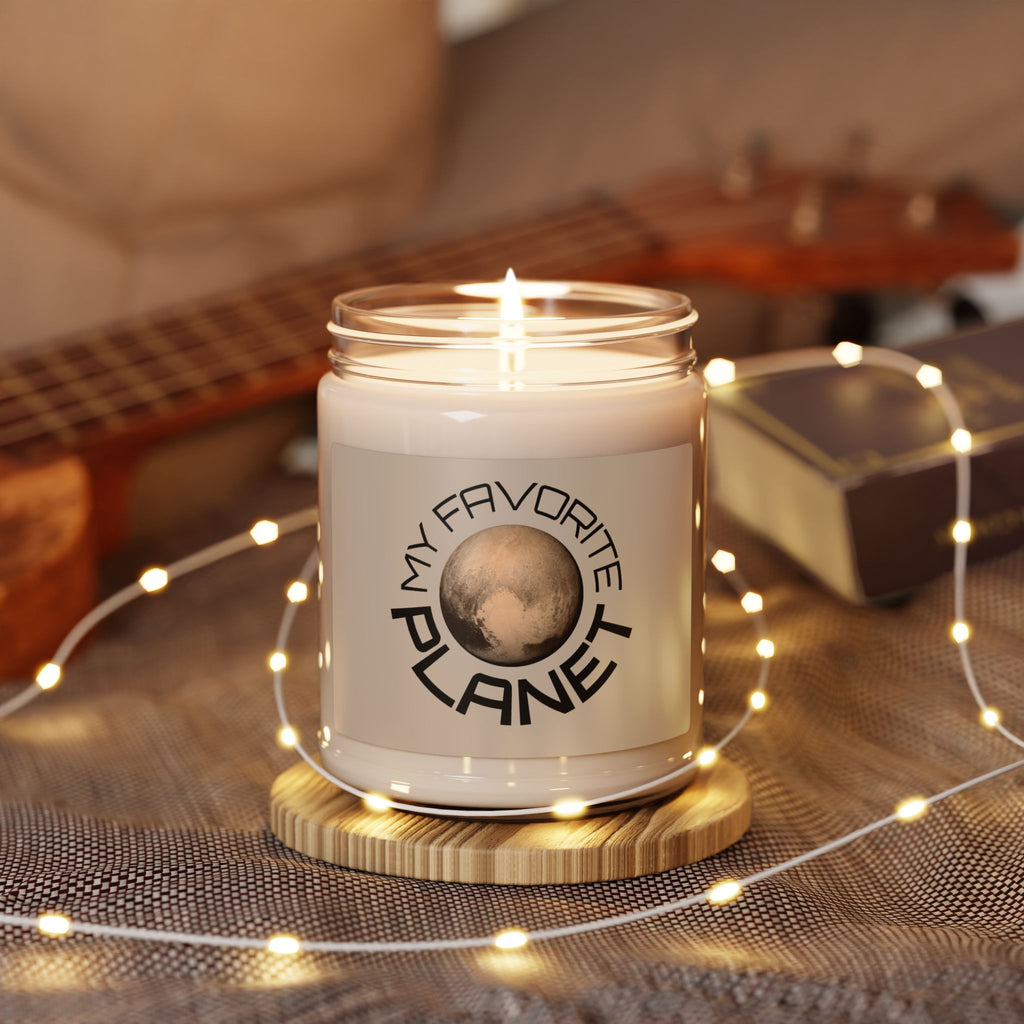 Scented Soy Candle (9 oz) — 'My Favorite Planet' Earthy Aromas, Cozy Home Gift