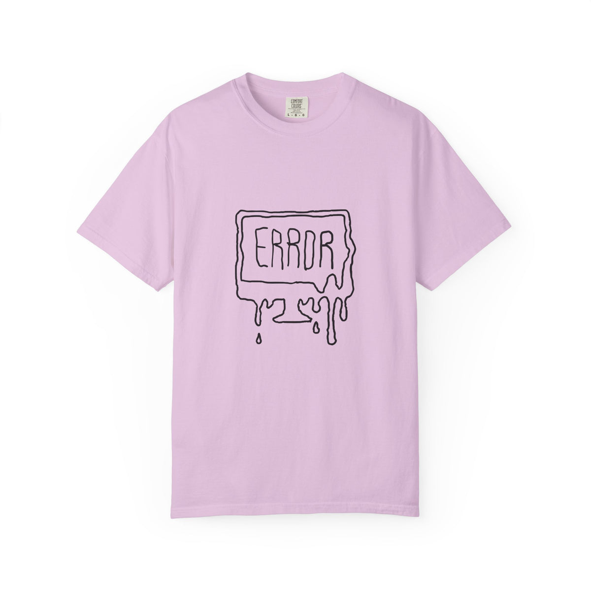 Error Drip T-Shirt — Minimal Meltdown Graphic Tee