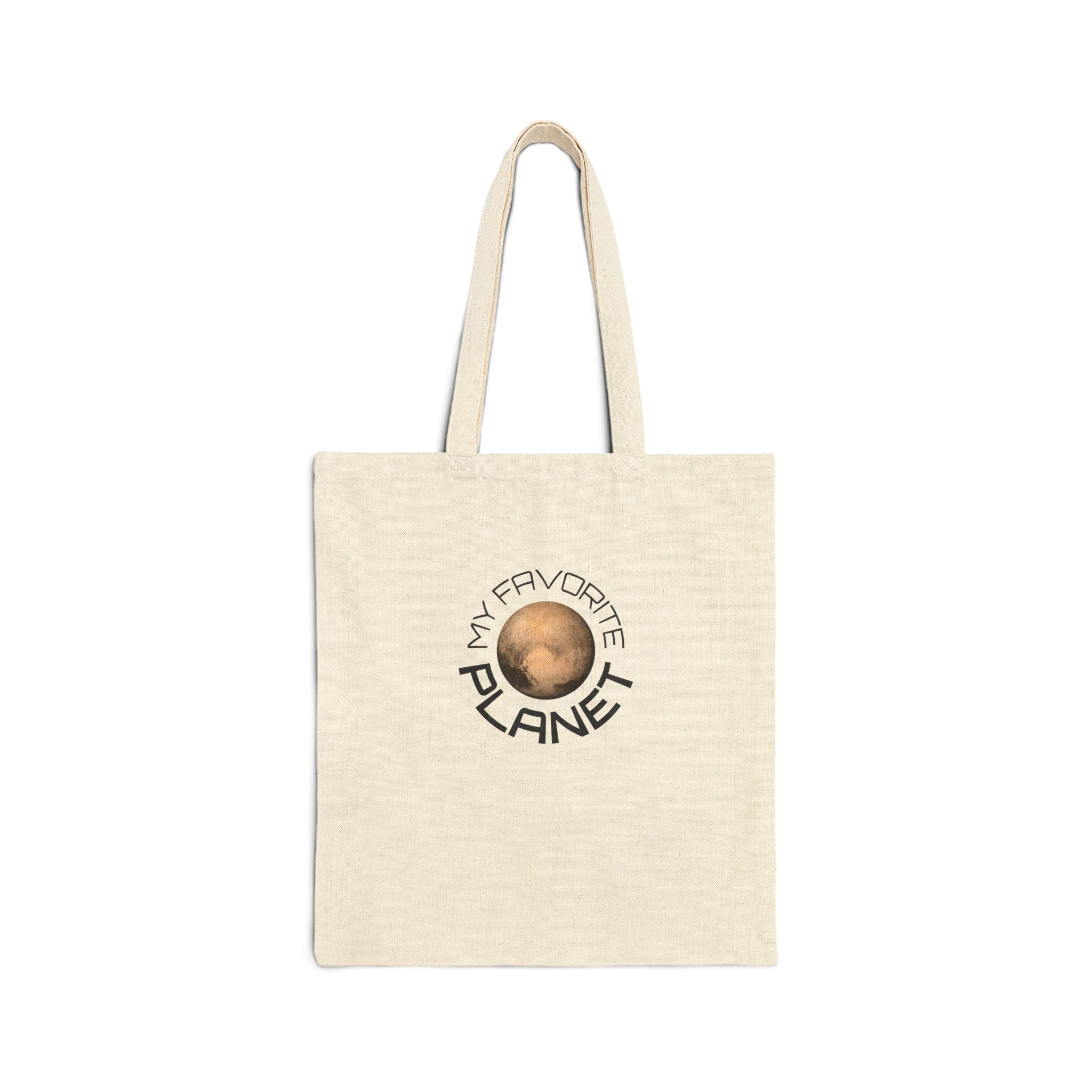 Planet Tote Bag — “My Favorite Planet” Canvas Grocery & Everyday Eco Tote