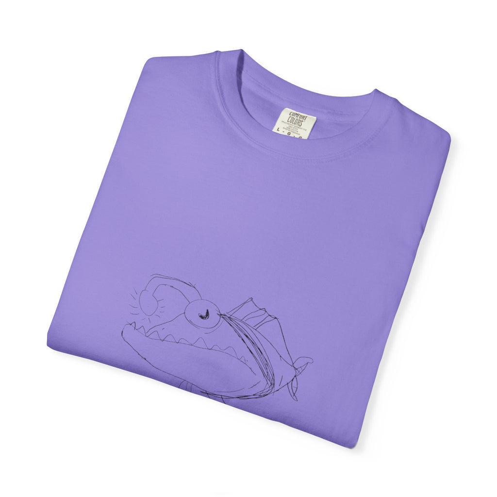 Graphic T-Shirt — Minimal Line Fish Illustration Tee