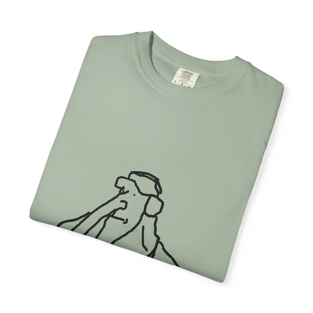 Elephant Line Art T-Shirt — Minimalist Elephant Sketch Tee
