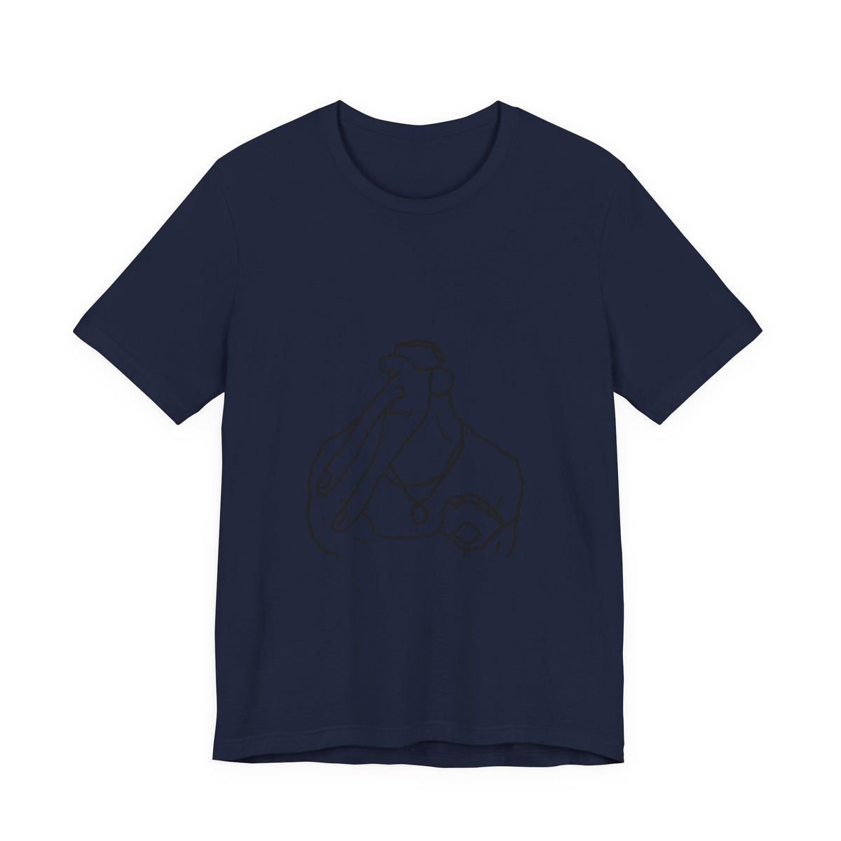 Line Art Pelican Tee — Minimalist Bird Illustration T-Shirt