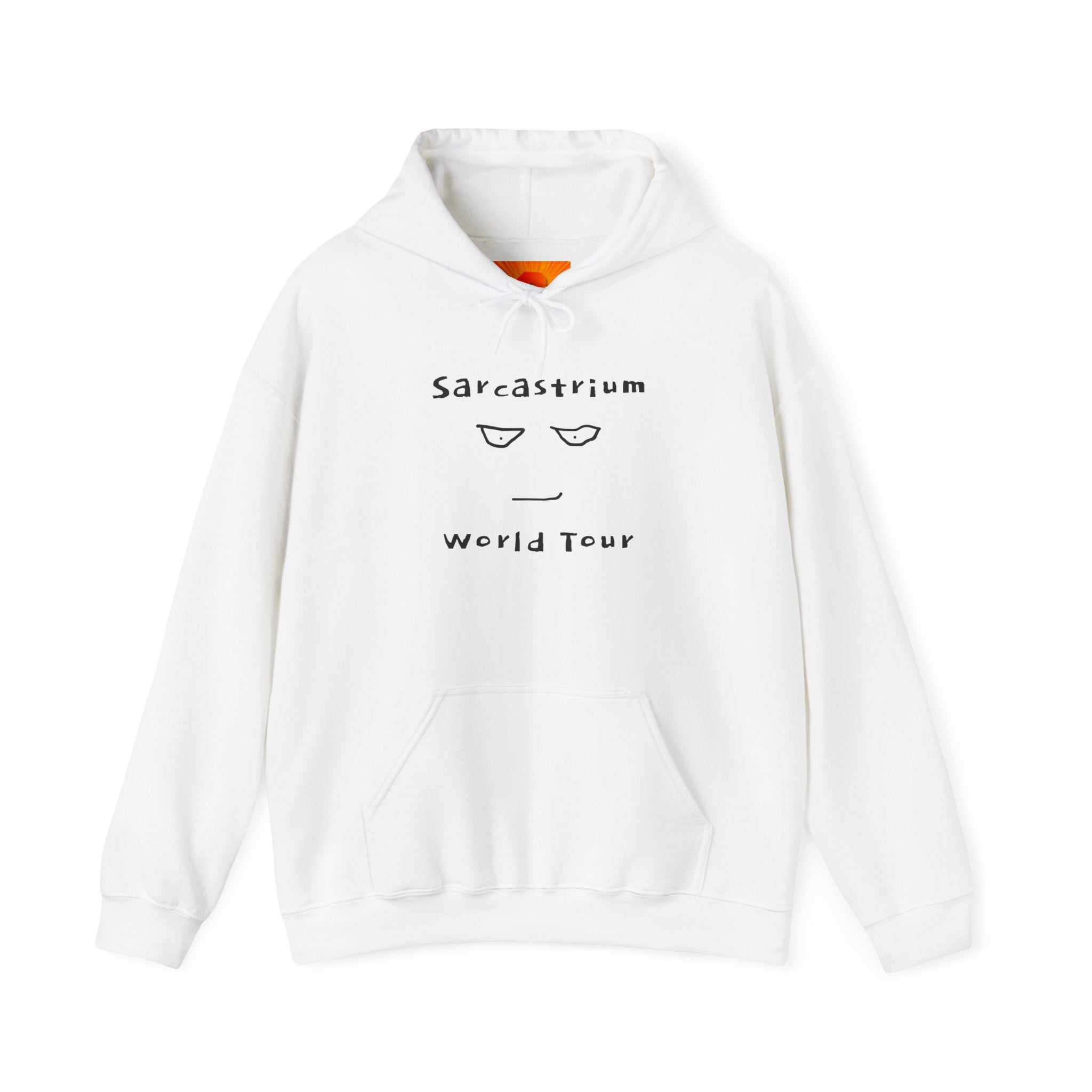 Sarcastrum World Tour Hoodie – Funny Minimalist Sarcasm Pullover