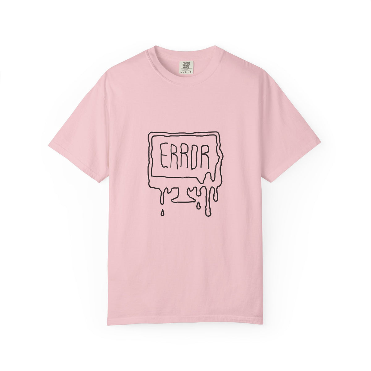 Error Drip T-Shirt — Minimal Meltdown Graphic Tee