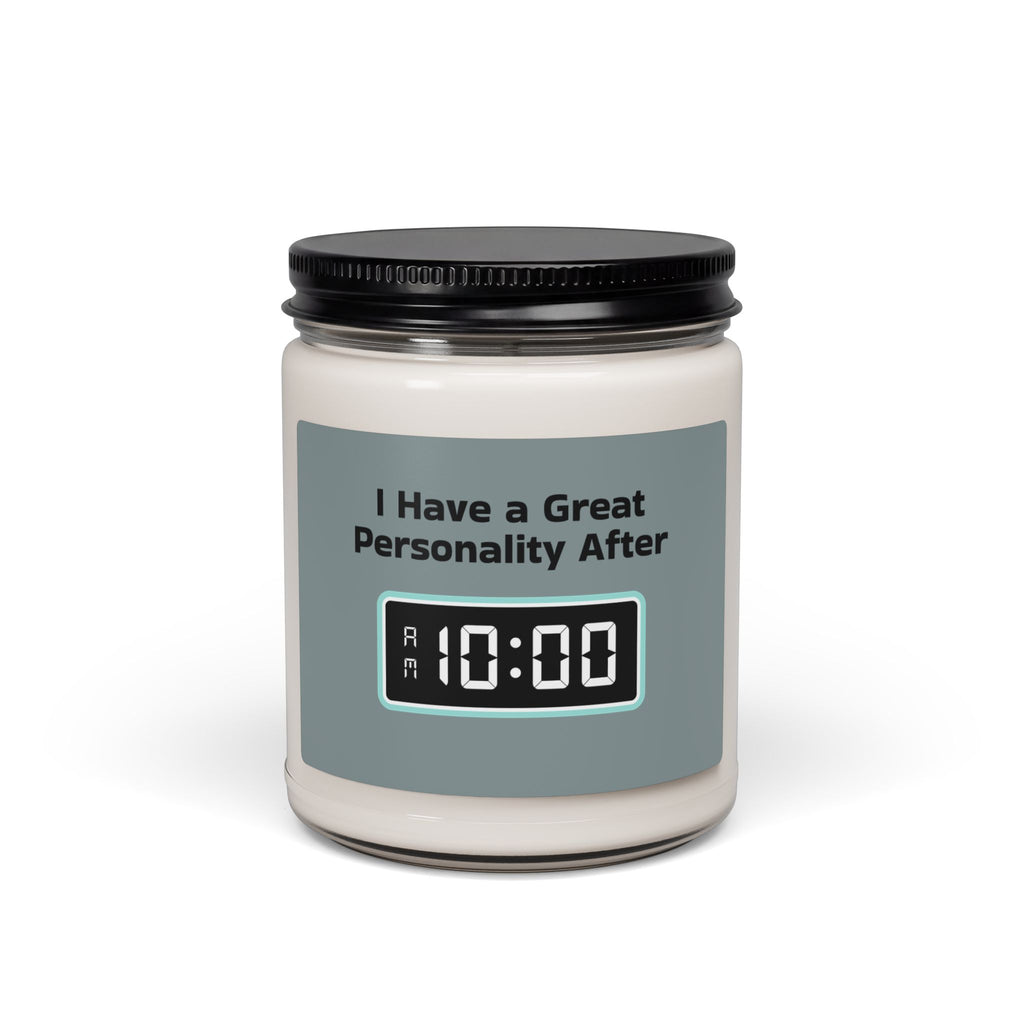 Morning Alarm Digital Clock Scented Soy Candle — 9oz Wake-Up Gift Candle
