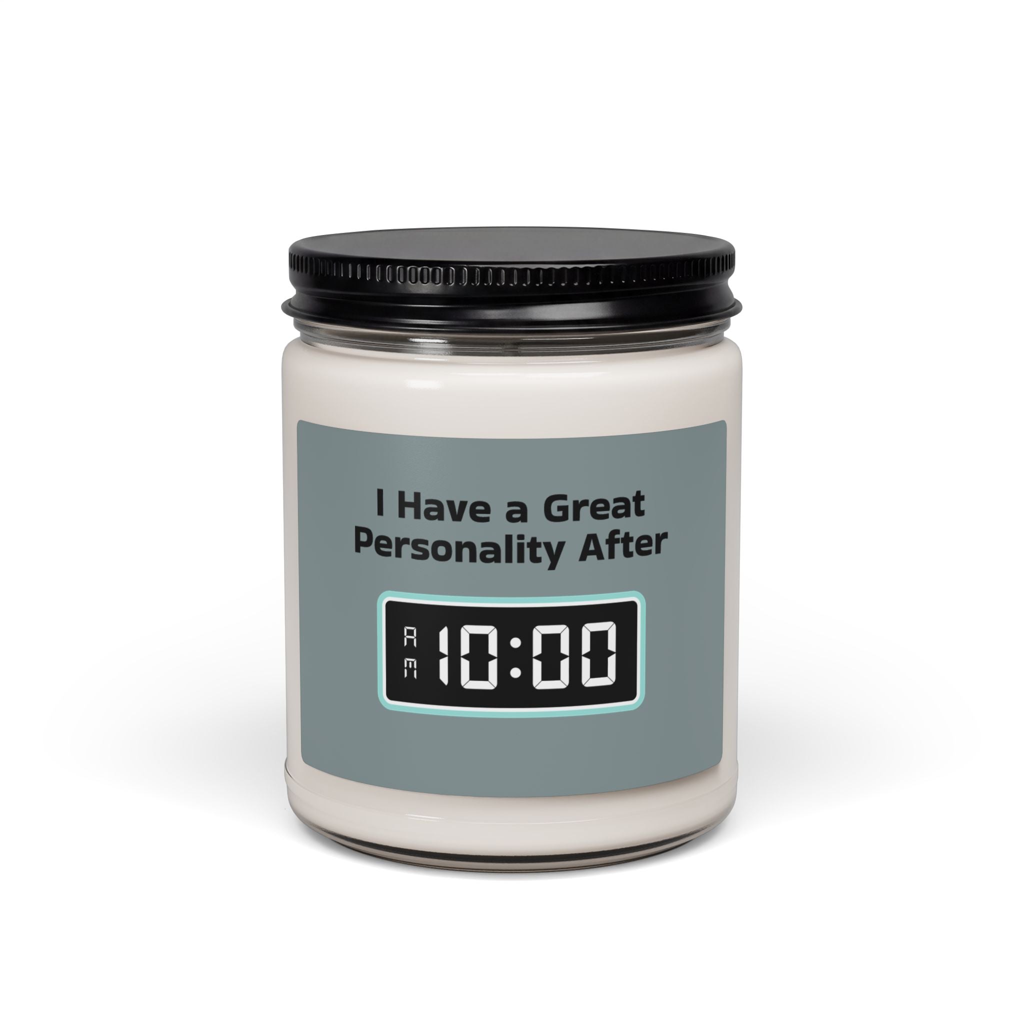 Morning Alarm Digital Clock Scented Soy Candle — 9oz Wake-Up Gift Candle