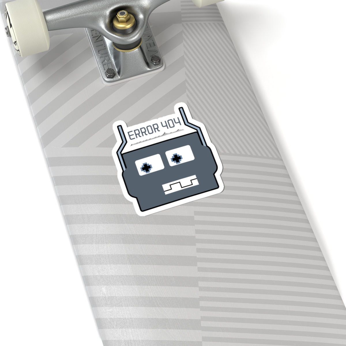 Error 404 Robot Kiss-Cut Sticker — Geeky Laptop Decal