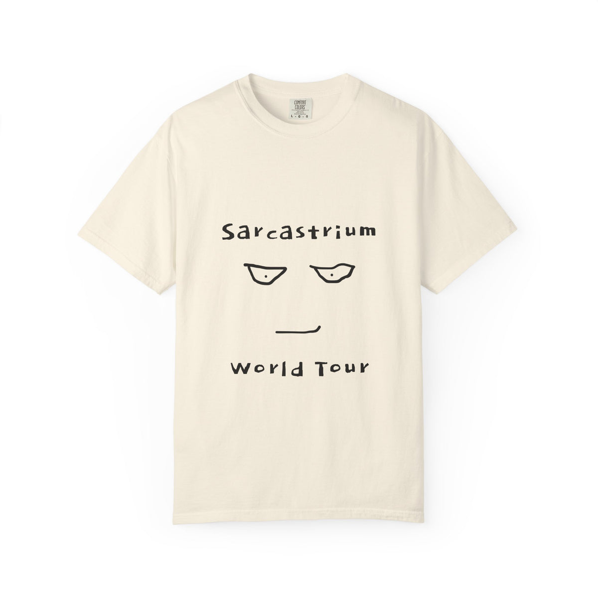 Sarcastrium World Tour T-Shirt — Funny Sarcastic Face Tee