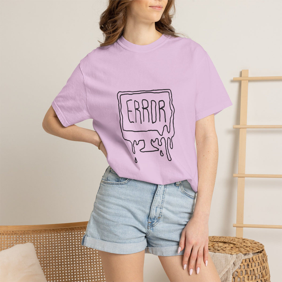 Error Drip T-Shirt — Minimal Meltdown Graphic Tee