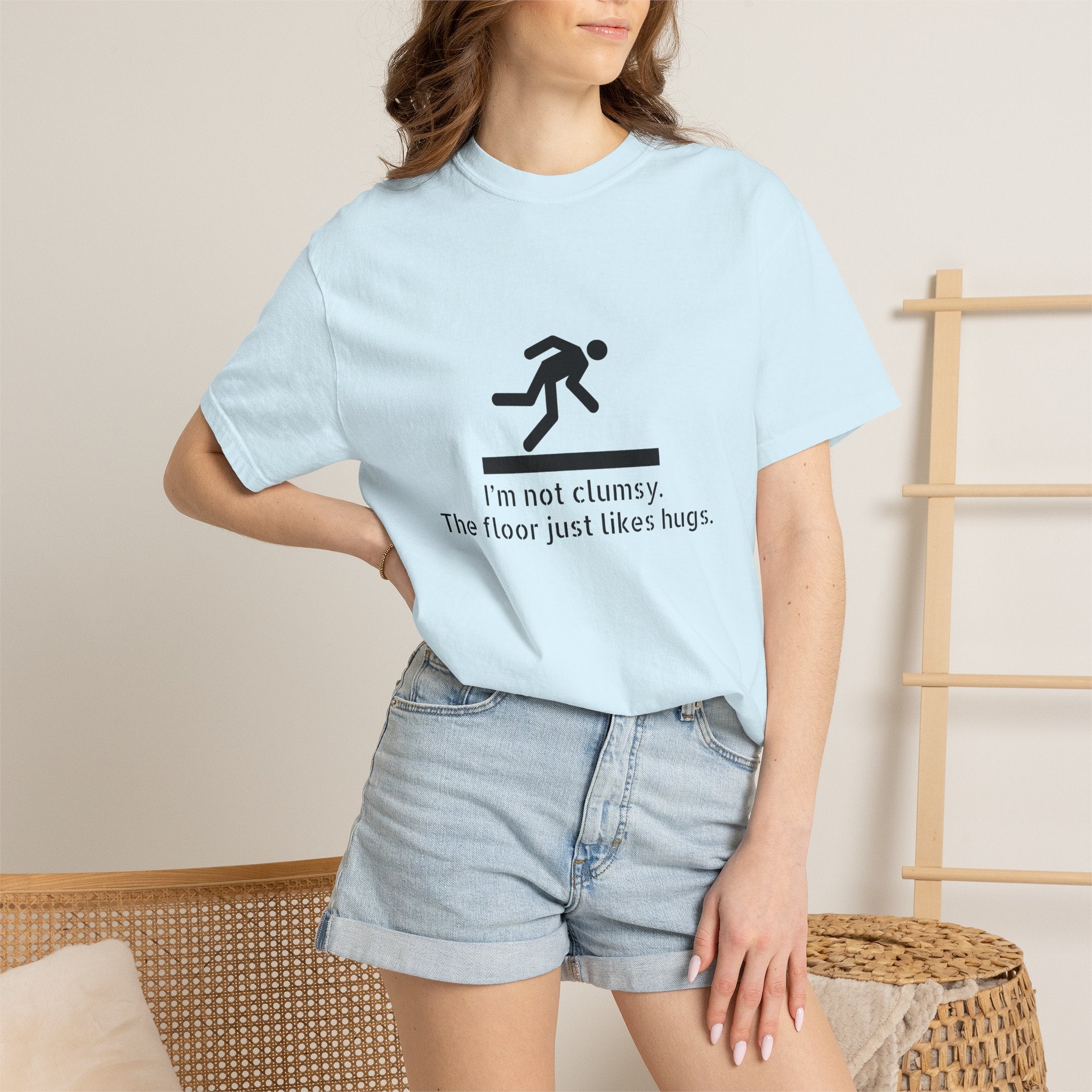 Funny "I'm Not Clumsy, The Floor Just Likes Hugs" T-Shirt