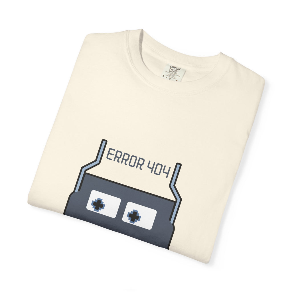 Error 404 Robot T-Shirt — Retro Tech Graphic Tee