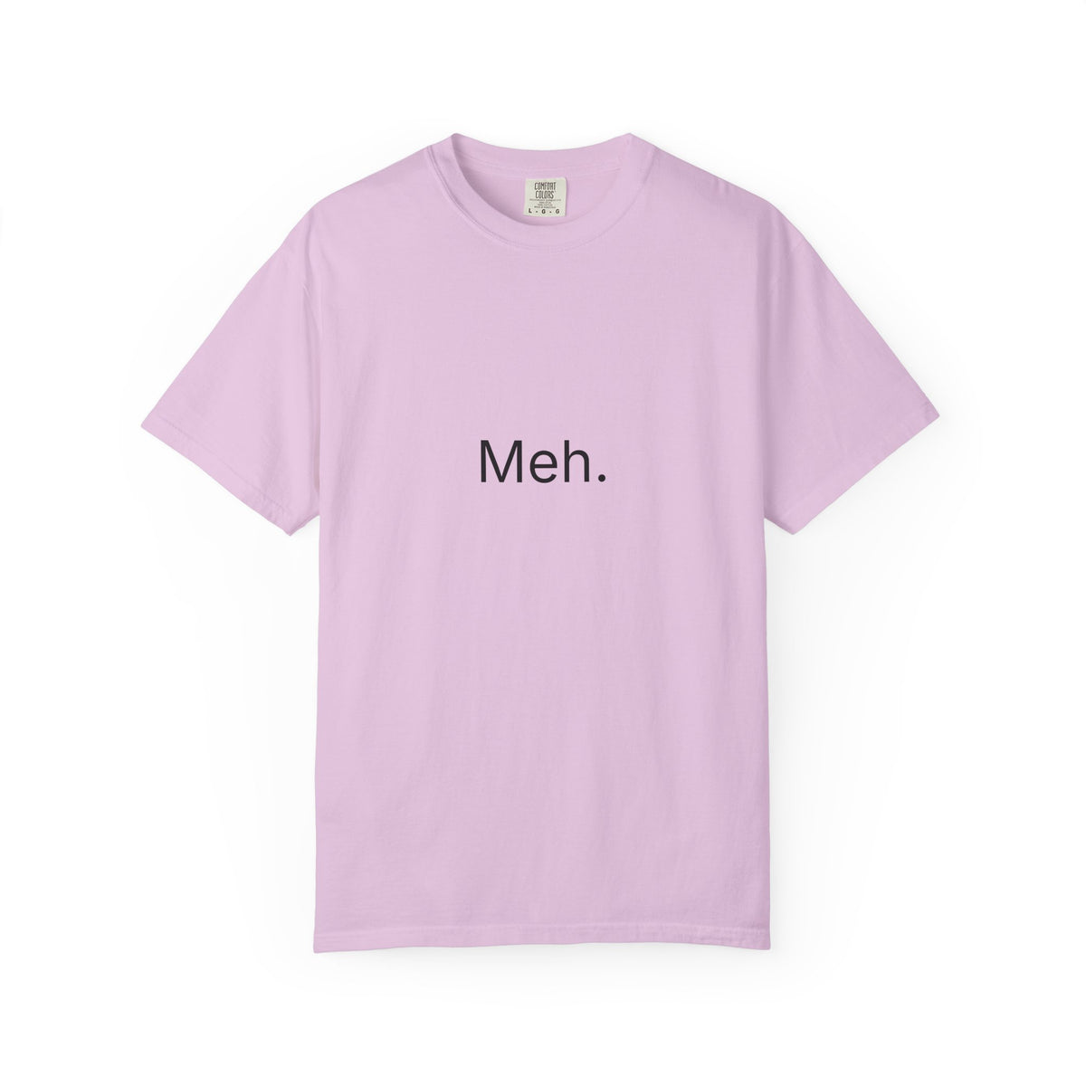 Meh. Minimalist Graphic Tee — Casual Funny Statement T-Shirt