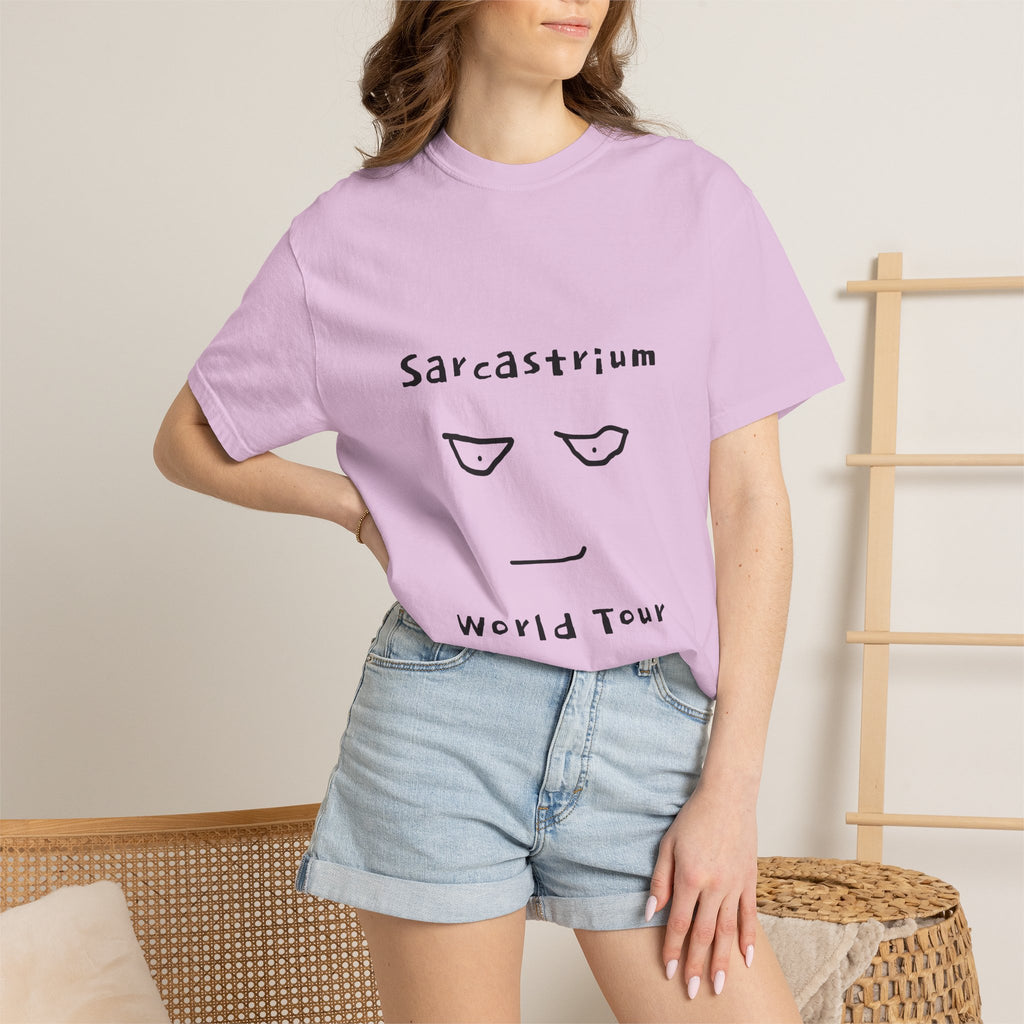 Sarcastrium World Tour T-Shirt — Funny Sarcastic Face Tee