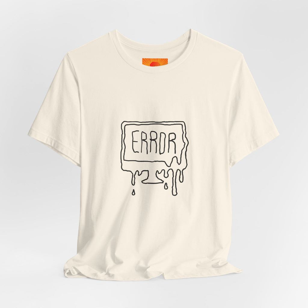 Error Drip Graphic Tee — Retro Melting "ERROR" Design