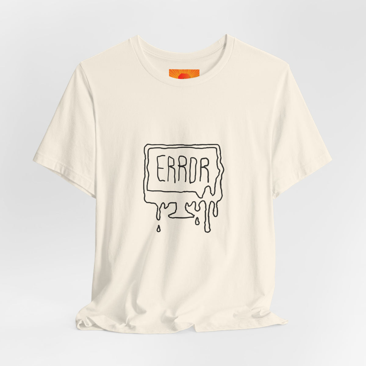 Error Drip Graphic Tee — Retro Melting "ERROR" Design