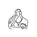 Surreal Walrus Doodle Sticker – Funny Hand-Drawn Kiss-Cut Decal for Laptops & Water Bottles