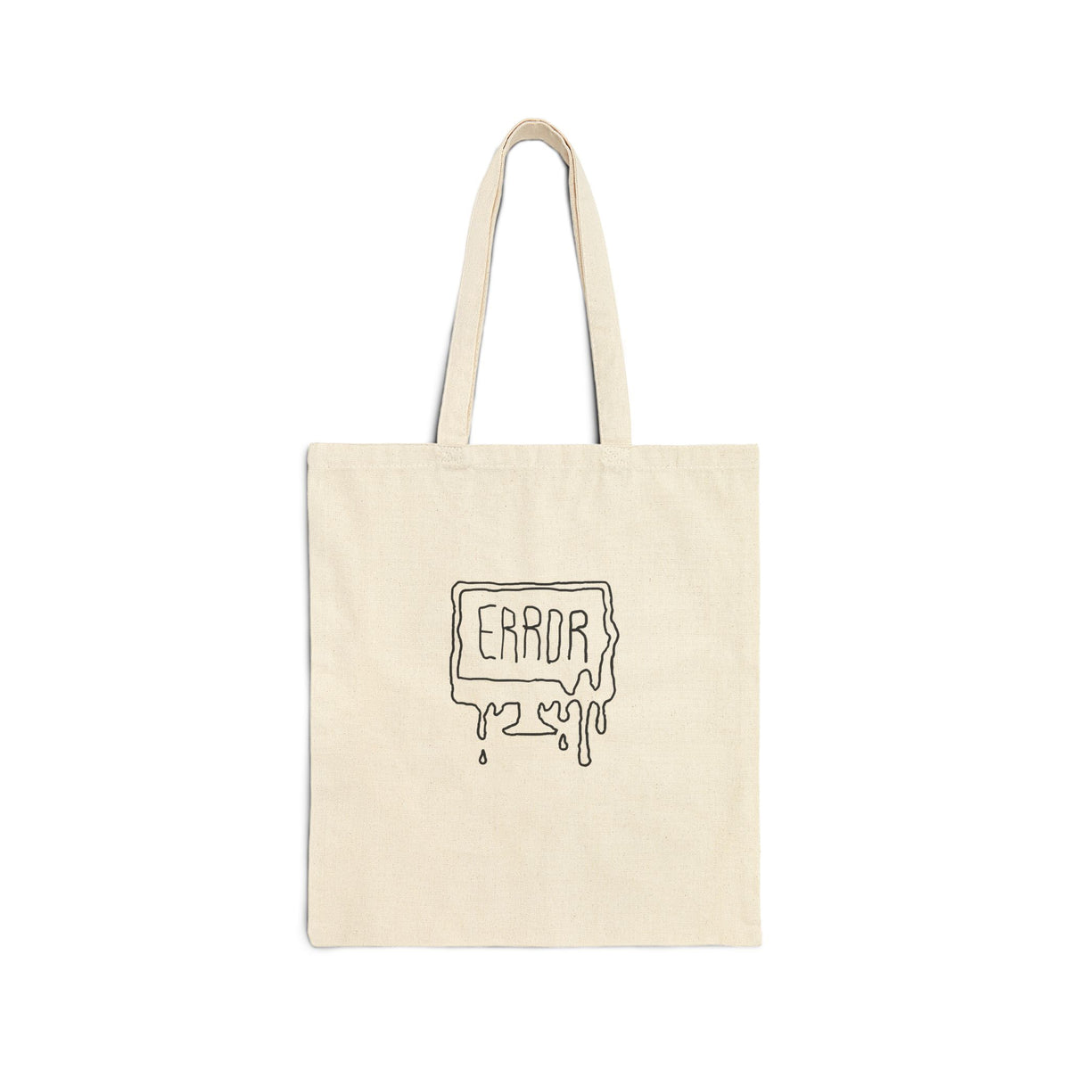 Canvas Tote Bag — "ERROR" Dripping Graphic Eco Shopper