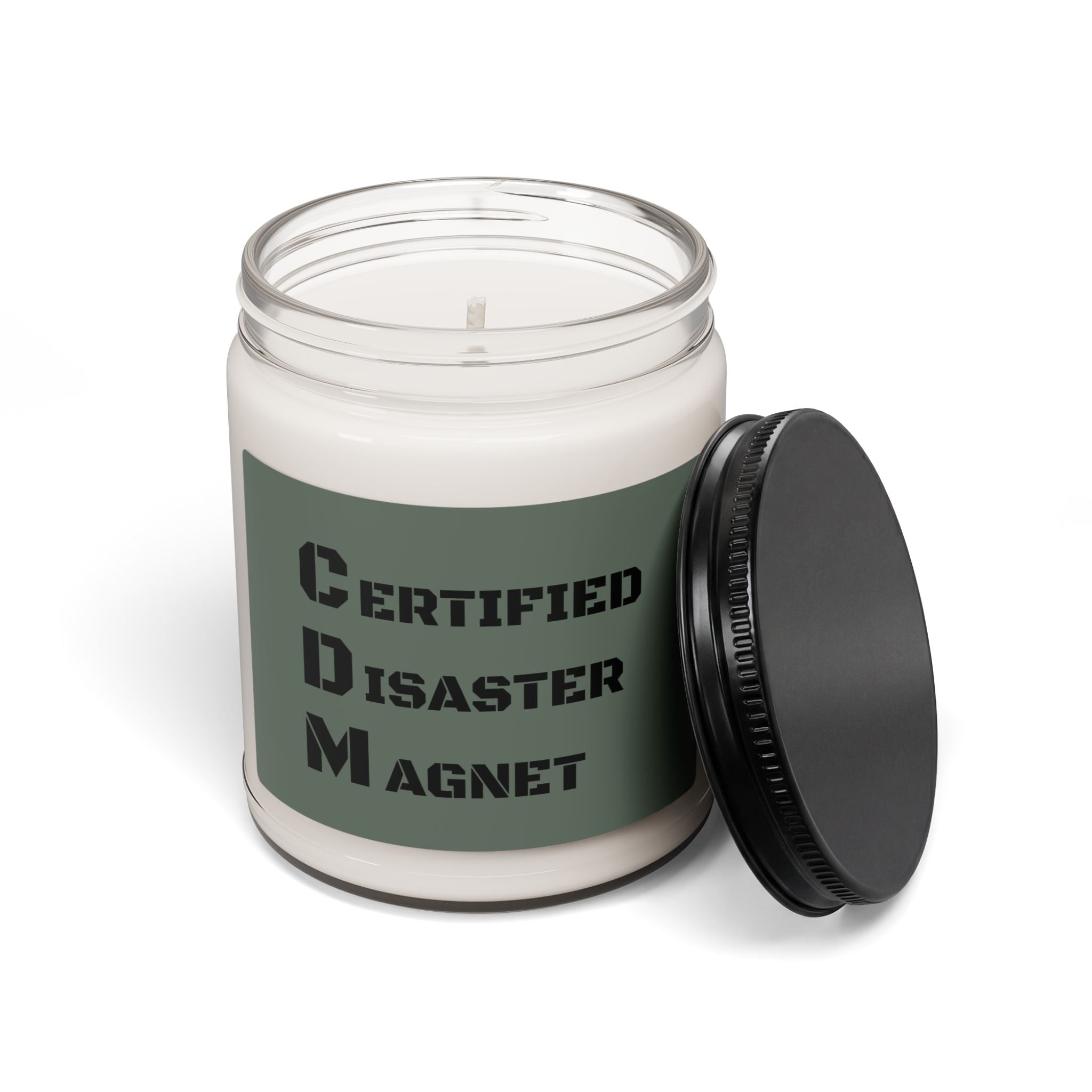 Certified Disaster Magnet Scented Soy Candle — 9oz Humorous Gift