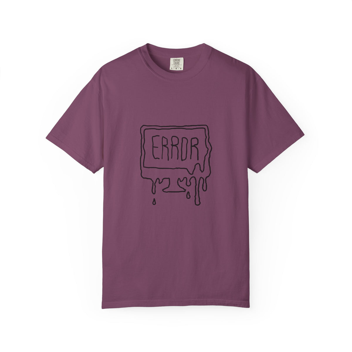 Error Drip T-Shirt — Minimal Meltdown Graphic Tee