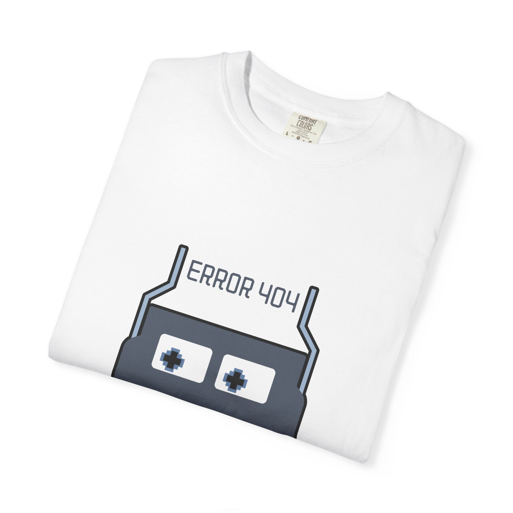 Error 404 Robot T-Shirt — Retro Tech Graphic Tee