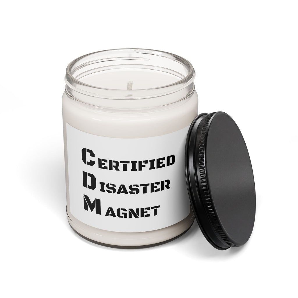 Certified Disaster Magnet Scented Soy Candle — 9oz Humorous Gift