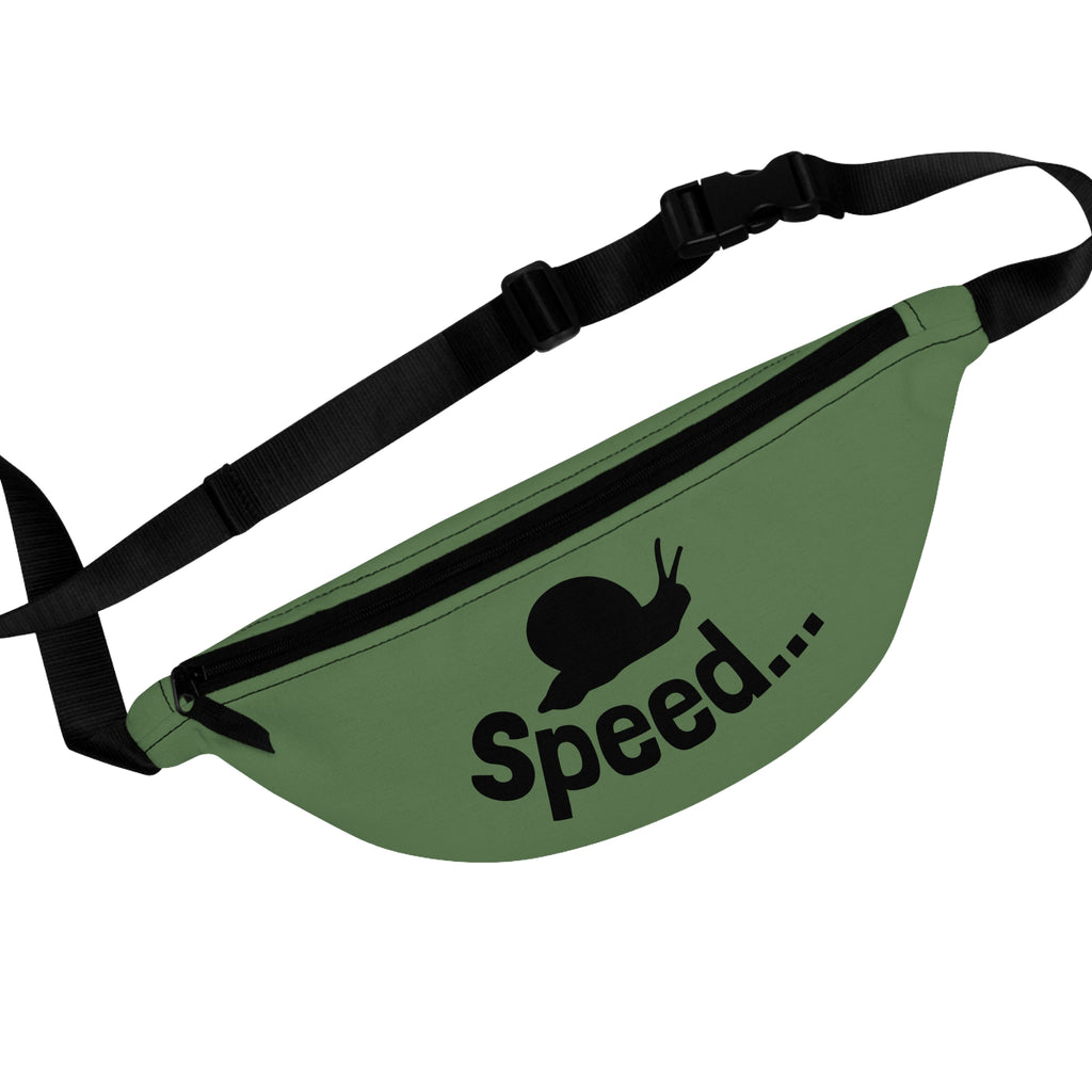 Fanny Pack – Funny 'Speed...' Snail Waist Bag, Novelty Travel & Festival Belt Bag
