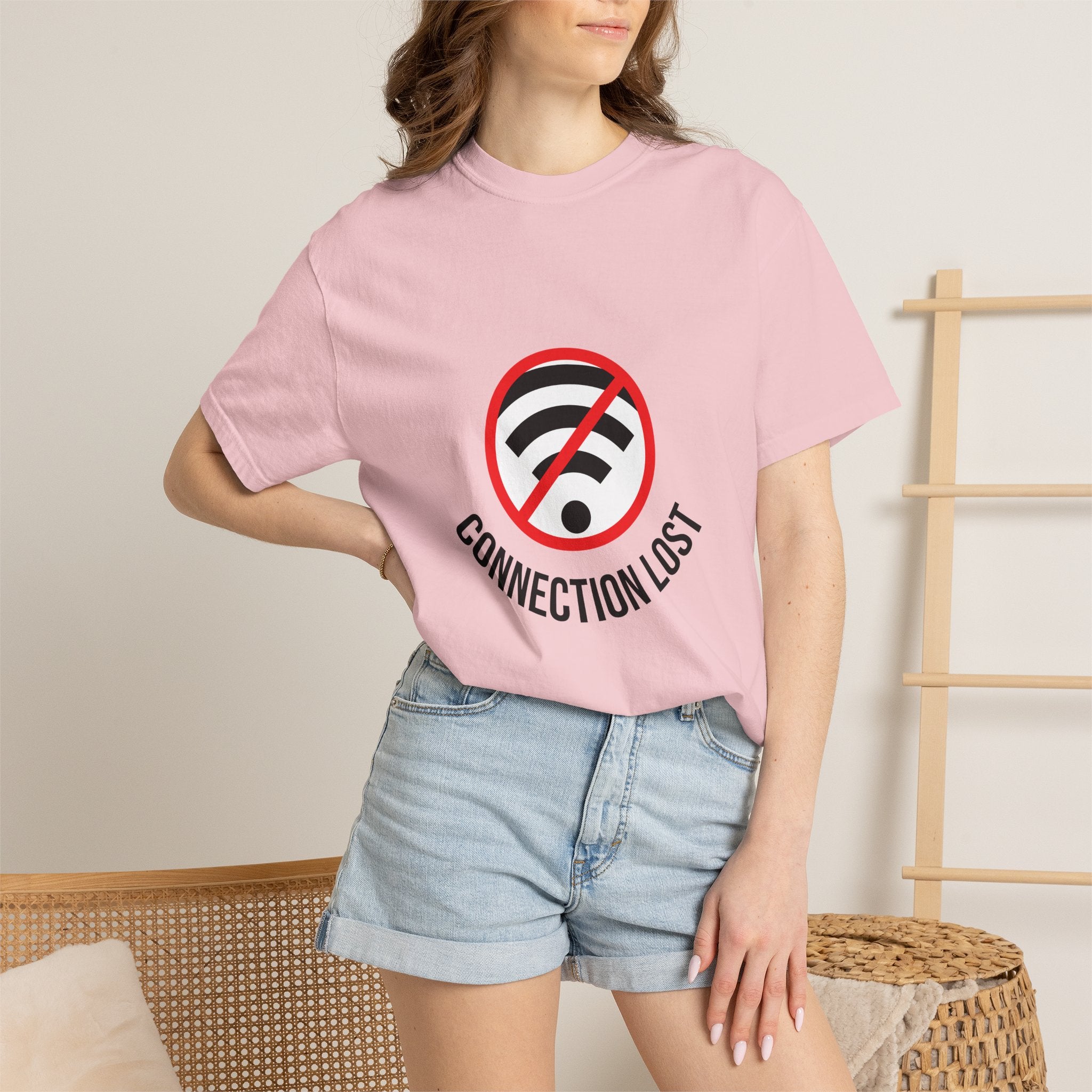 Connection Lost T-Shirt — Retro No WiFi Graphic Tee