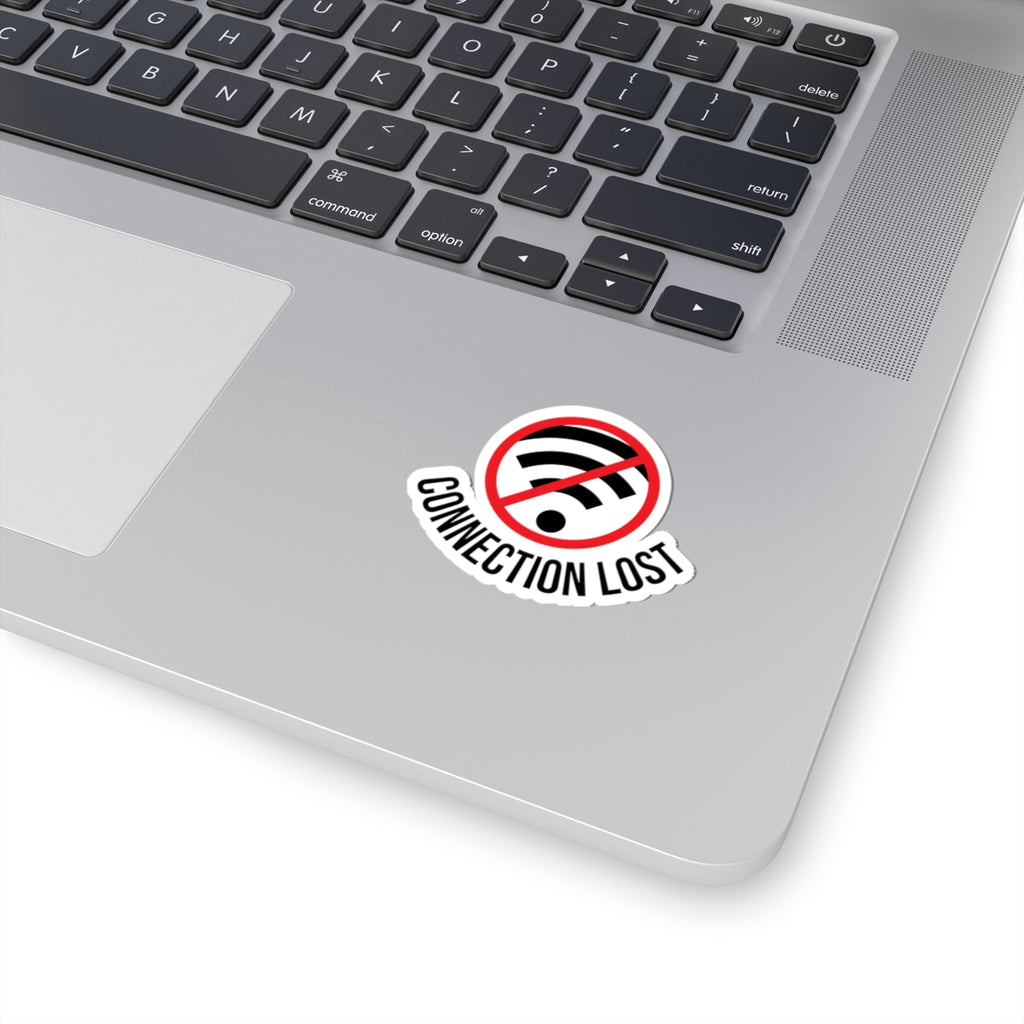 Connection Lost Sticker — No WiFi Laptop Decal