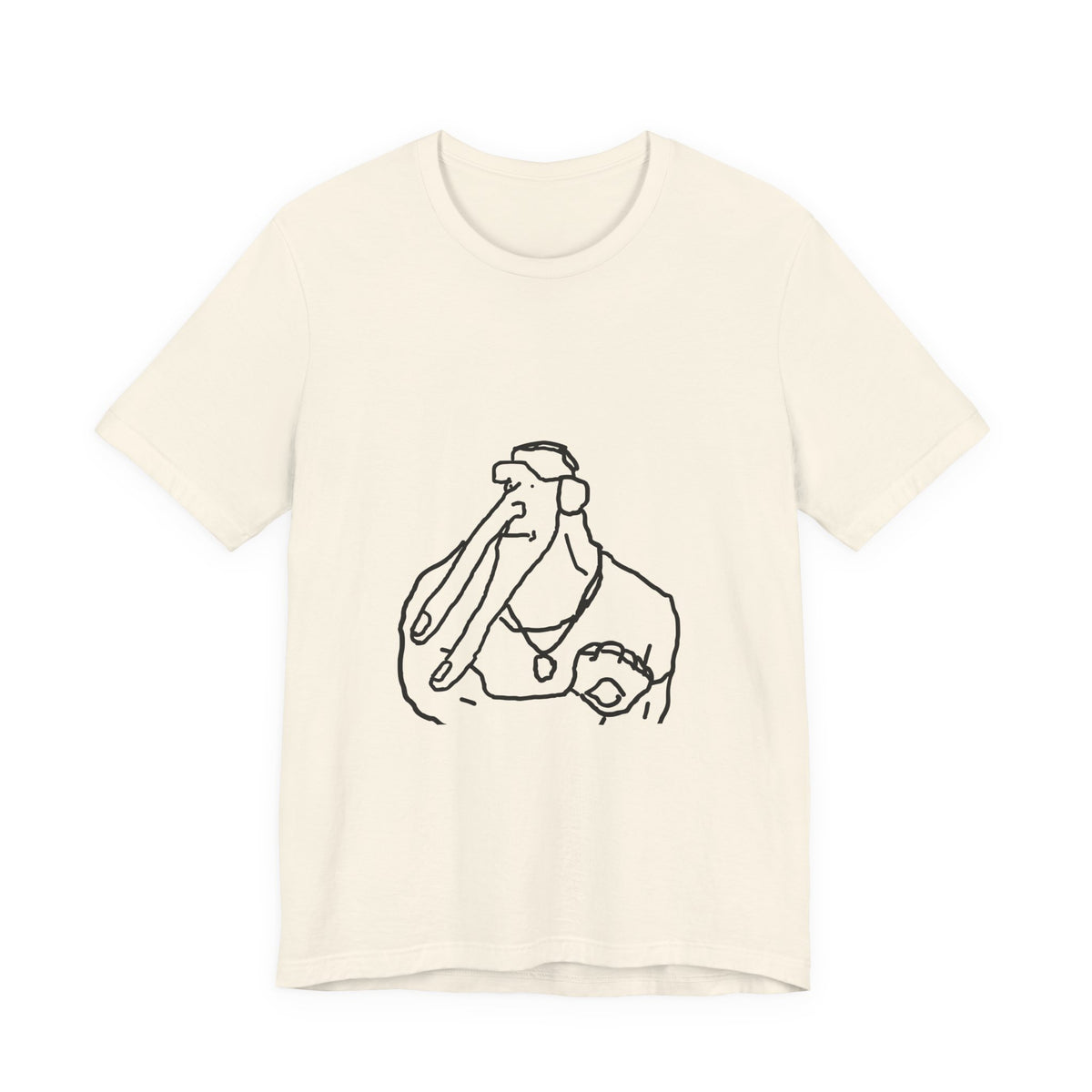 Line Art Pelican Tee — Minimalist Bird Illustration T-Shirt