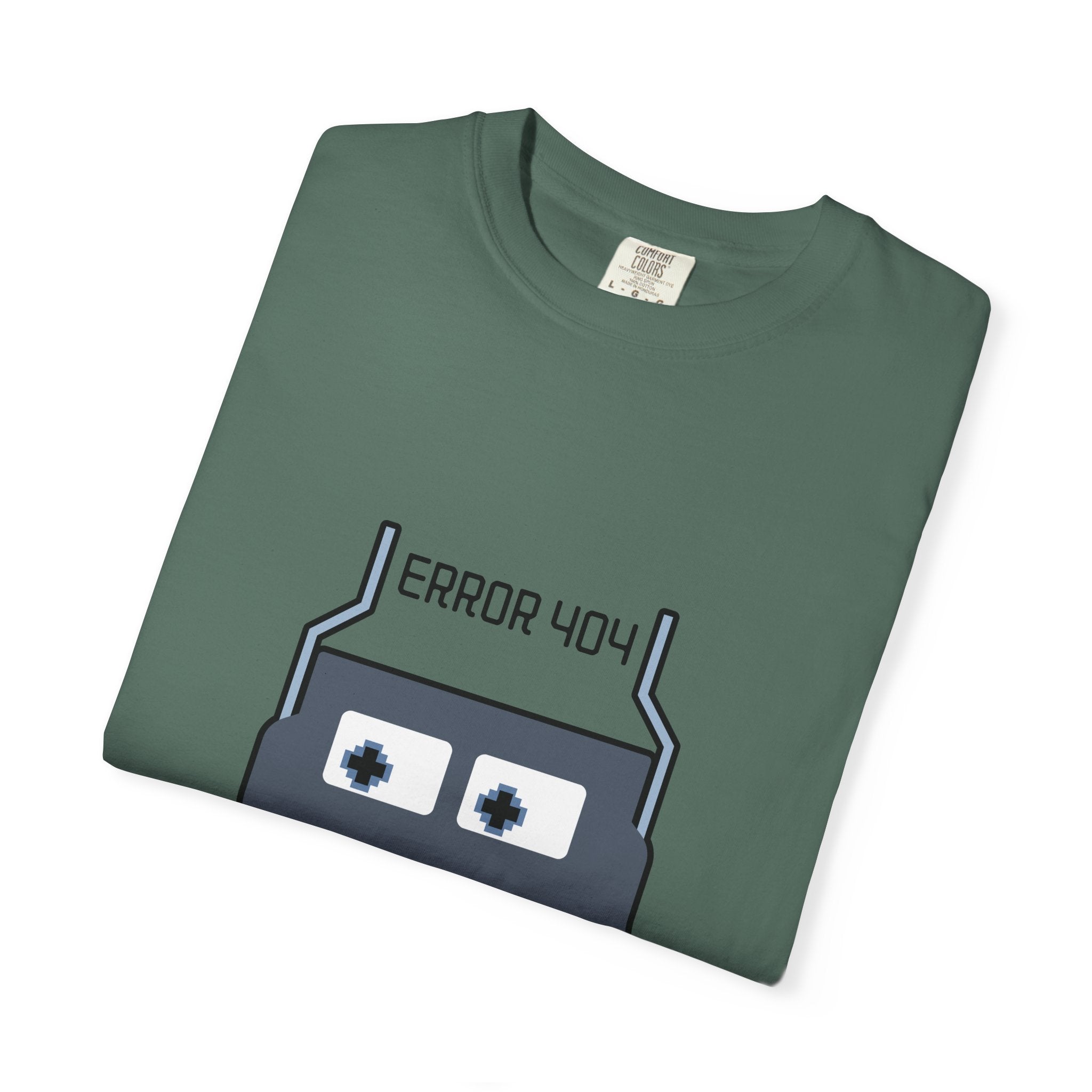 Error 404 Robot T-Shirt — Retro Tech Graphic Tee