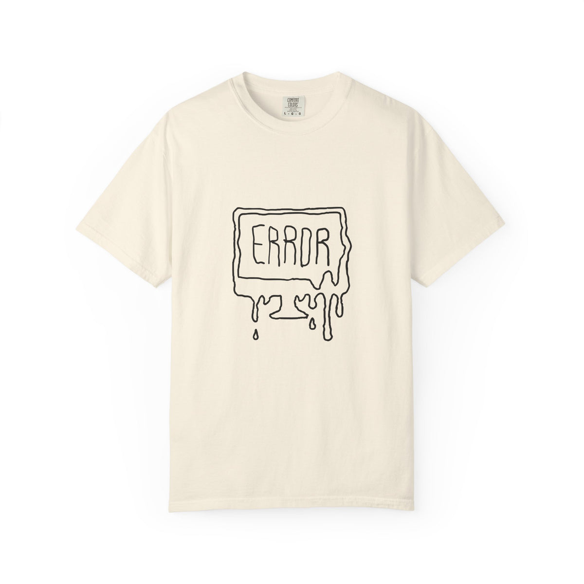 Error Drip T-Shirt — Minimal Meltdown Graphic Tee