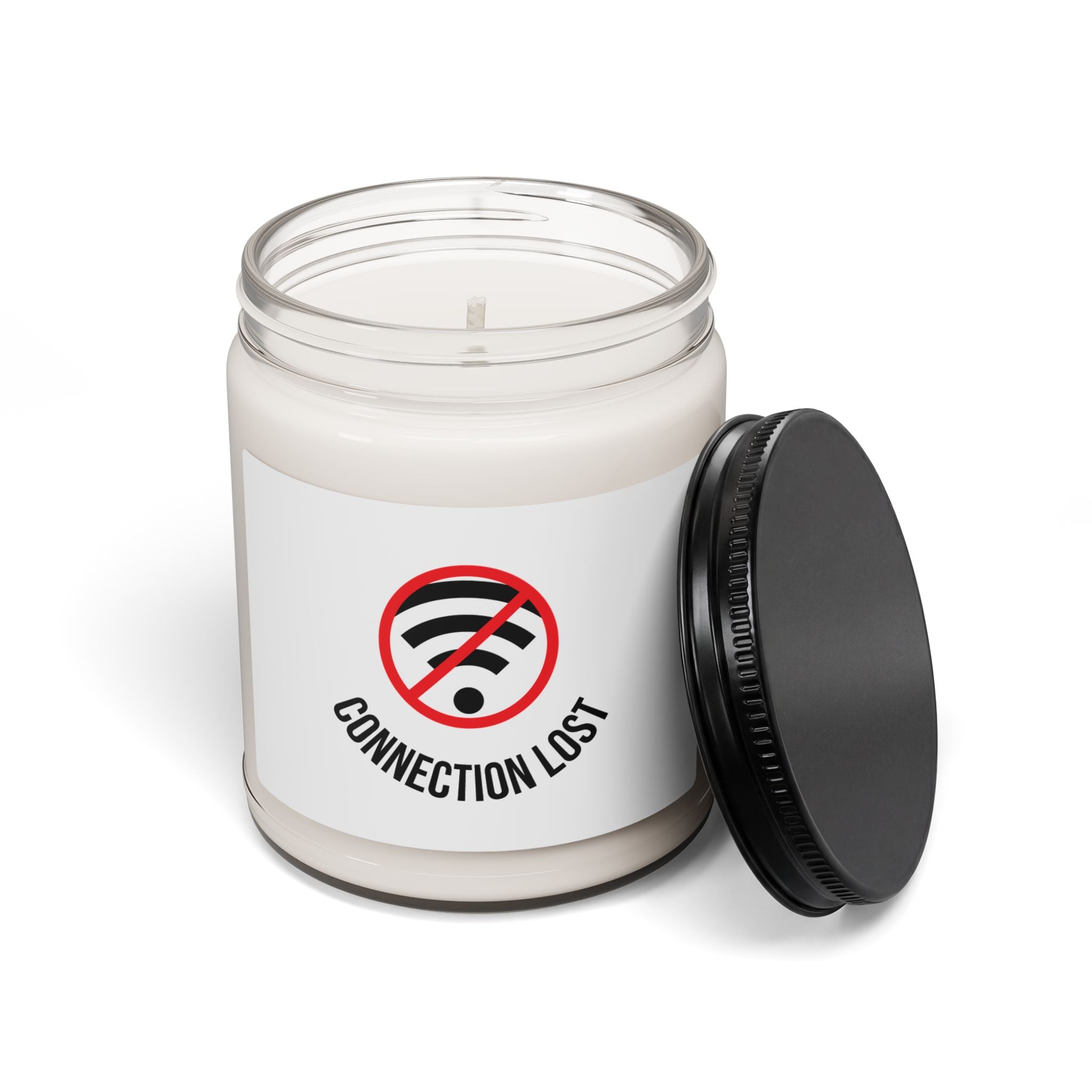 9oz Soy Candle — “Connection Lost” Wi‑Fi Off Relaxation Scented Candle