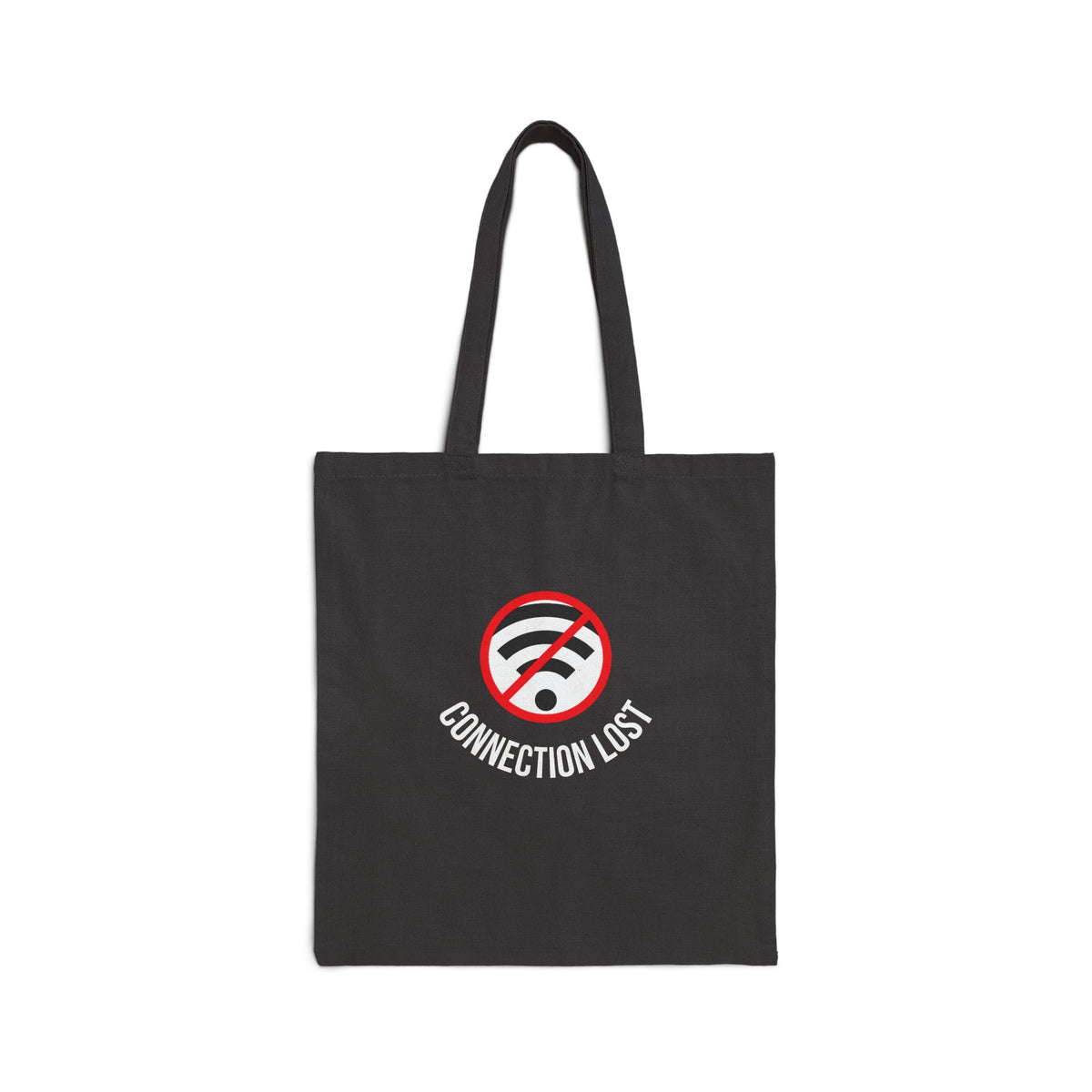 Tote Bag — “Connection Lost” Wi‑Fi No Signal Canvas Tote