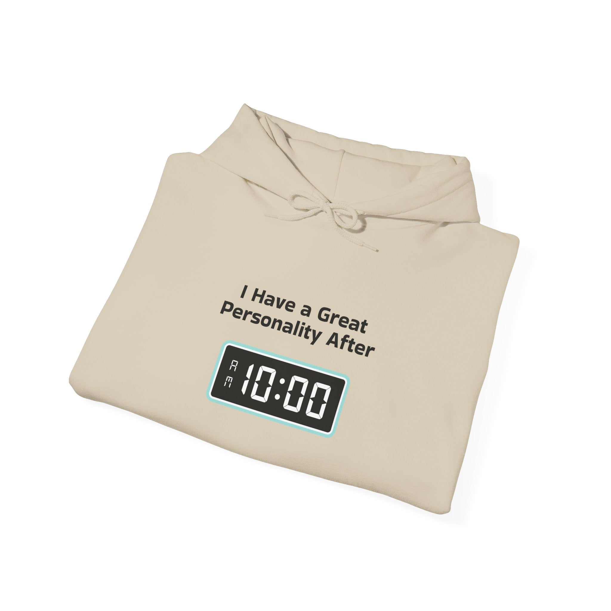 Hoodie — “I Have a Great Perspective” Alarm Clock Graphic Hoodie (10:00)
