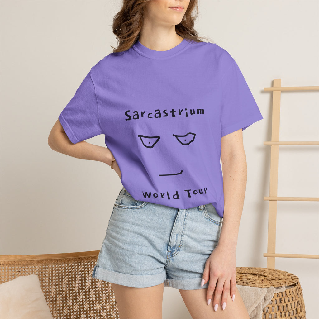 Sarcastrium World Tour T-Shirt — Funny Sarcastic Face Tee