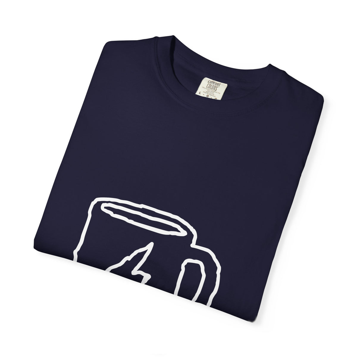 Coffee Bolt T-Shirt — Minimal Hand-Drawn Mug Graphic