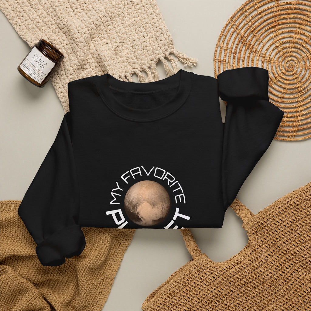 Planet Graphic Sweatshirt — "My Favorite Planet" Retro Space Crewneck