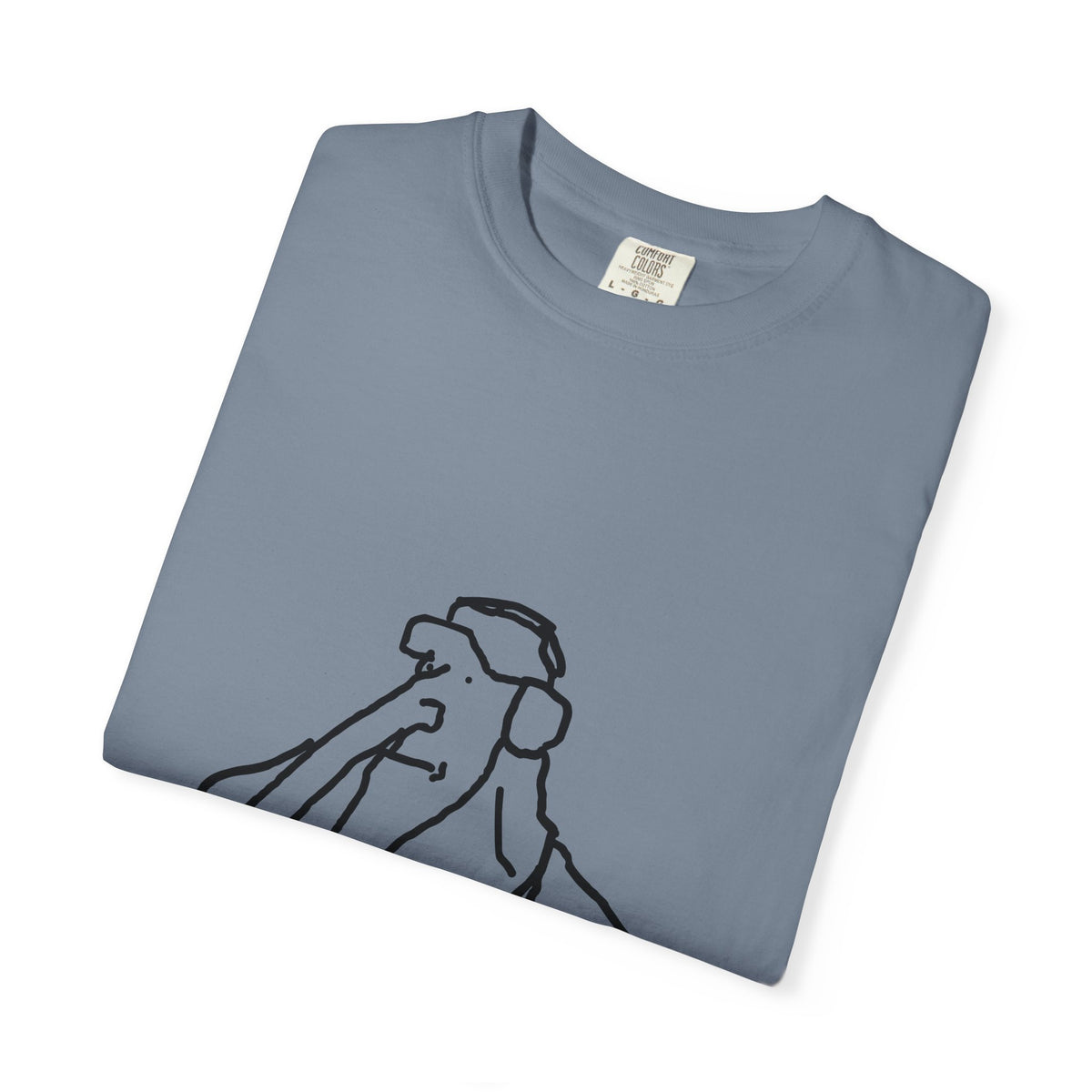 Elephant Line Art T-Shirt — Minimalist Elephant Sketch Tee